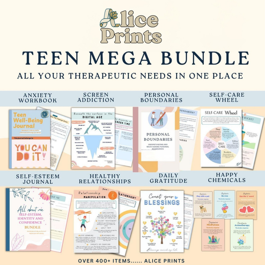 The Ultimate Teen Mental Health Toolkit: 400+ Clinical-Grade Worksheets for Growth & Resilience.